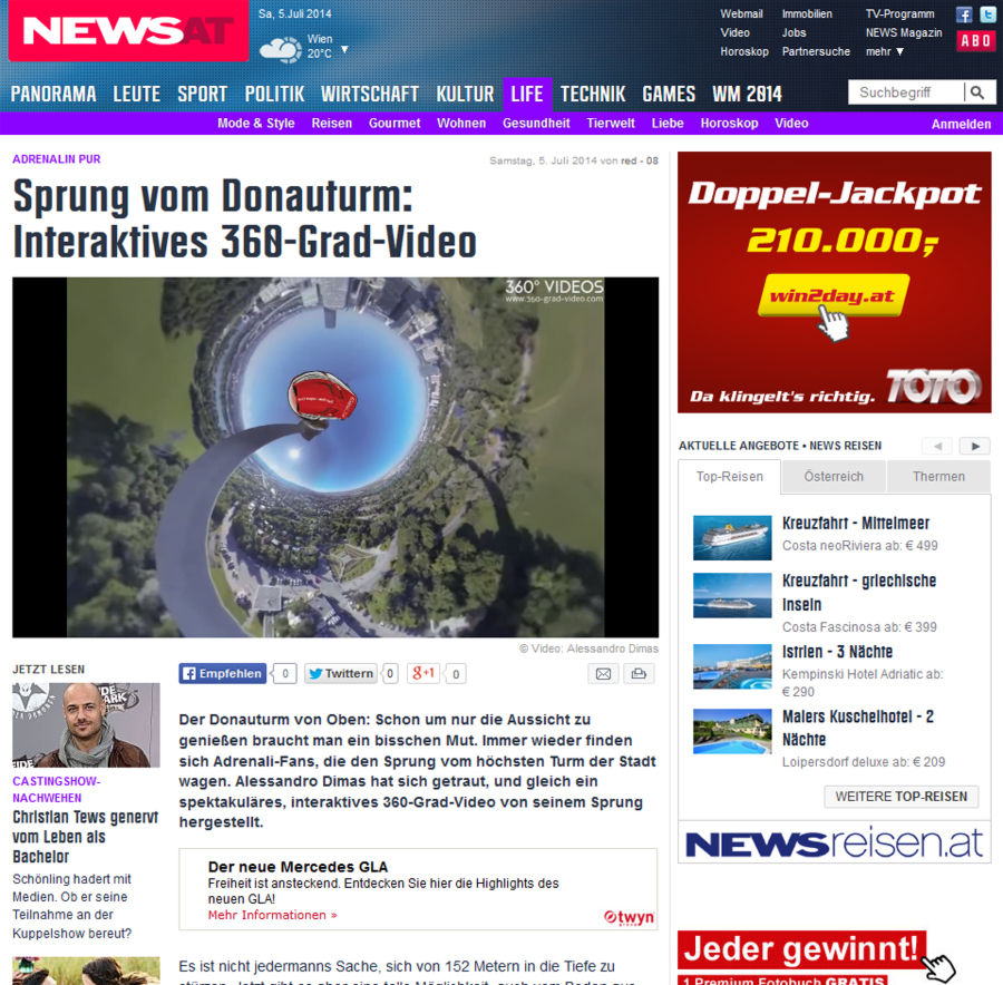 news.at Bungee Donauturm